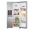 Frigorífico side-by-side LG GSLC41PYPE, 641 L total, zona de refrigeração 420 L / zona de congelação 221 L, de instalação livre, prateado