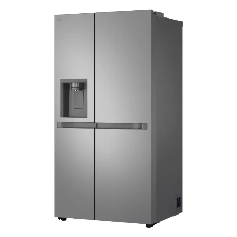Frigorífico side-by-side LG GSLC41PYPE, 641 L total, zona de refrigeração 420 L / zona de congelação 221 L, de instalação livre, prateado