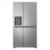 Frigorífico side-by-side LG GSLC41PYPE, 641 L total, zona de refrigeração 420 L / zona de congelação 221 L, de instalação livre, prateado