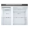 Frigorífico side-by-side LG GSLC41PYPE, 641 L total, zona de refrigeração 420 L / zona de congelação 221 L, de instalação livre, prateado