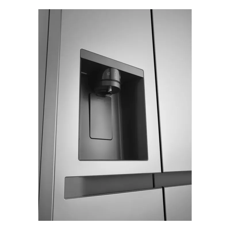 Frigorífico side-by-side LG GSLC41PYPE, 641 L total, zona de refrigeração 420 L / zona de congelação 221 L, de instalação livre, prateado