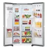 Frigorífico side-by-side LG GSLC41PYPE, 641 L total, zona de refrigeração 420 L / zona de congelação 221 L, de instalação livre, prateado