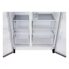 Frigorífico side-by-side LG GSLC41PYPE, 641 L total, zona de refrigeração 420 L / zona de congelação 221 L, de instalação livre, prateado