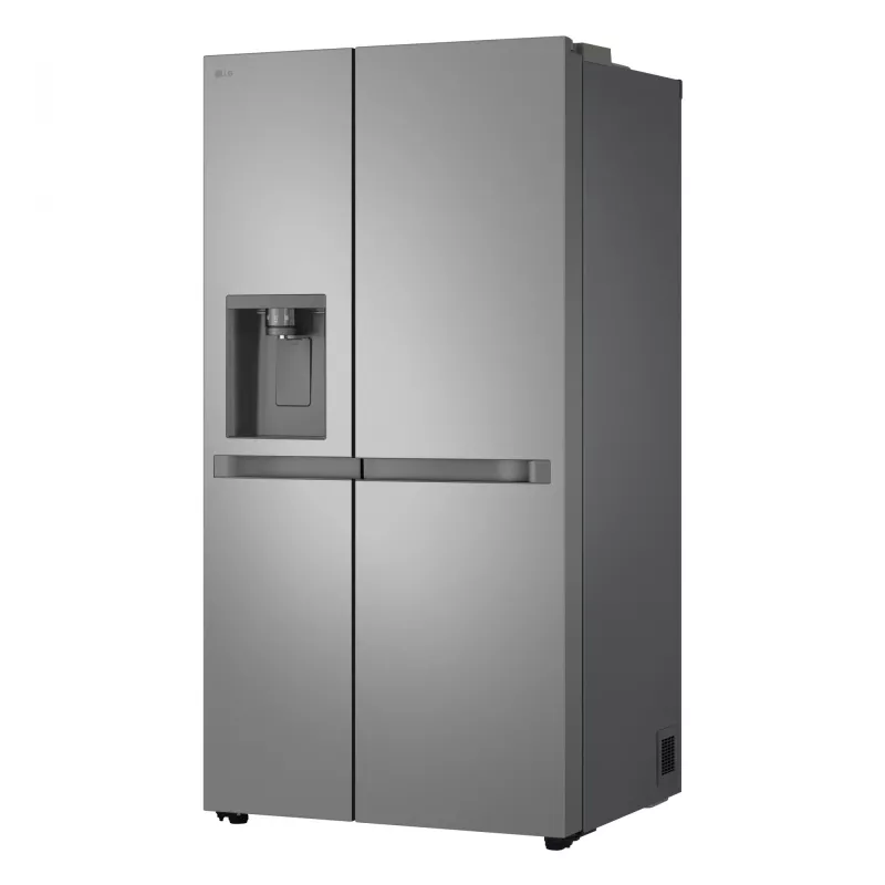 Frigorífico side-by-side LG GSLC41PYPE, 641 L total, zona de refrigeração 420 L / zona de congelação 221 L, de instalação livre, prateado