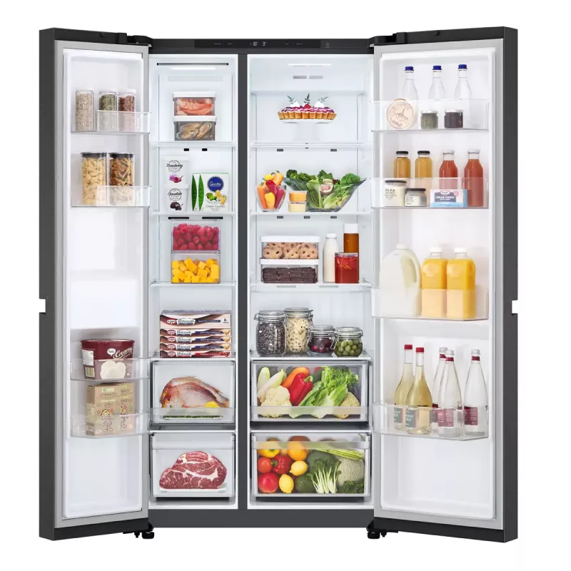 Frigorífico side-by-side LG GSBC40EPPE de instalação livre 664 L E preto