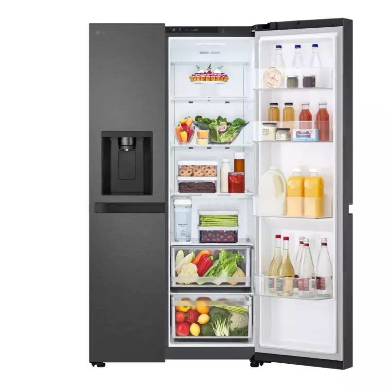 Frigorífico side-by-side LG GSLC41EPPE de instalação livre 641 L preto