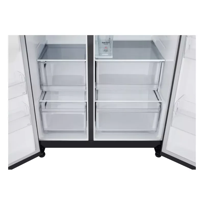 Frigorífico side-by-side LG GSLC41EPPE de instalação livre 641 L preto