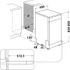 Whirlpool WSFO 3O34 PF de instalação livre 10 serviços de mesa