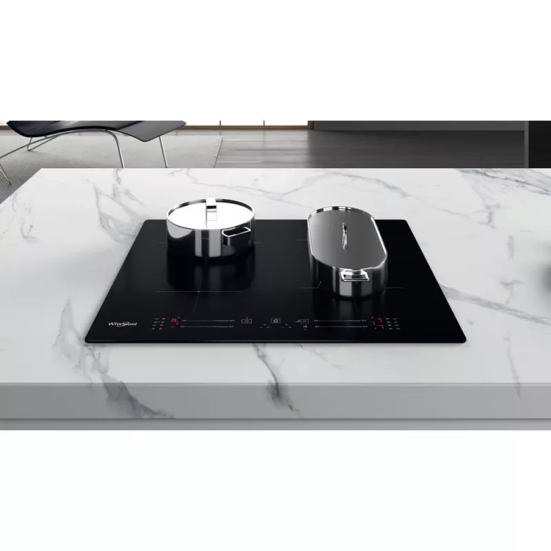 Placa de indução por zonas Whirlpool WB S2560 NE preto encastrável 59 cm 4 zona(s)