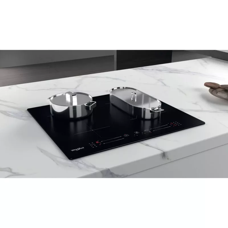 Placa de indução por zonas Whirlpool WB S2560 NE preto encastrável 59 cm 4 zona(s)