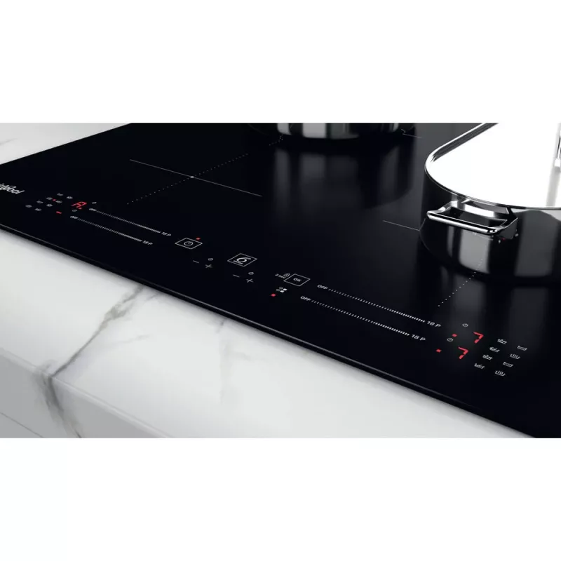 Placa de indução por zonas Whirlpool WB S2560 NE preto encastrável 59 cm 4 zona(s)