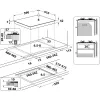 Fogão a gás encastrável Whirlpool AKTL 629/S prateado 4 zona(s)