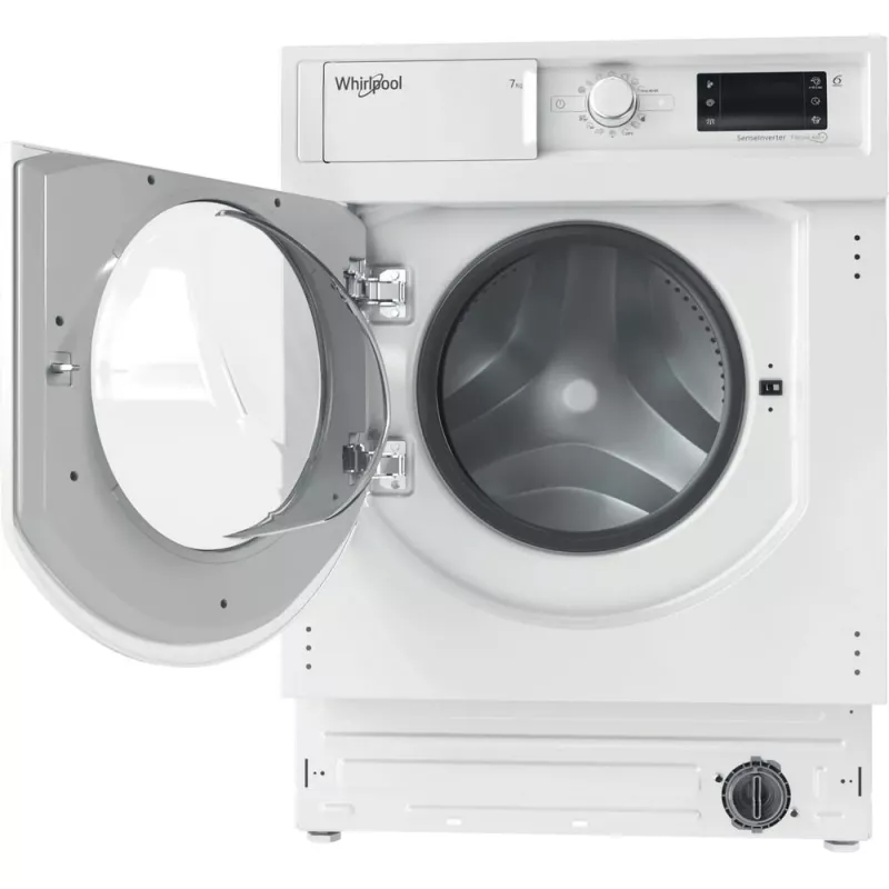 Whirlpool BI WMWG 71483E EU N máquina de lavar roupa totalmente integrável, 7 kg, 1400 rpm, classe energética D, branca