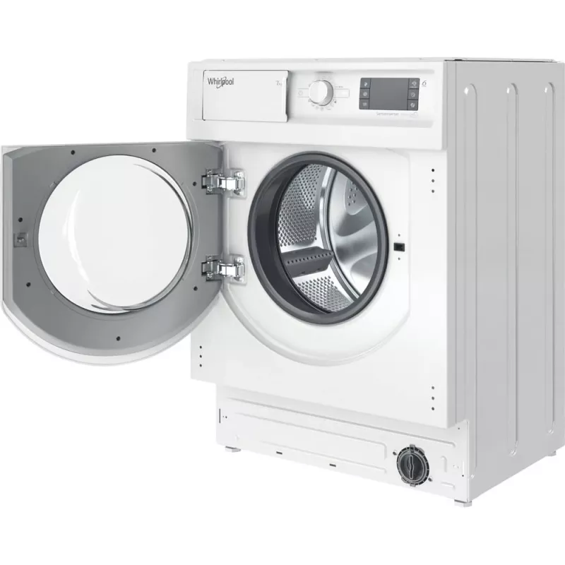Whirlpool BI WMWG 71483E EU N máquina de lavar roupa totalmente integrável, 7 kg, 1400 rpm, classe energética D, branca