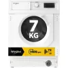 Whirlpool BI WMWG 71483E EU N máquina de lavar roupa totalmente integrável, 7 kg, 1400 rpm, classe energética D, branca