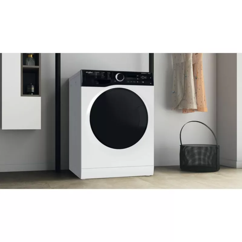 Máquina de lavar roupa Whirlpool WRSB 7259 D EU de carregamento frontal 7 kg 1151 rpm preto, branco