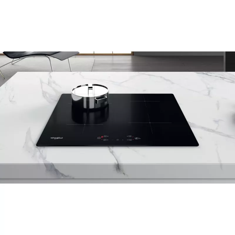 Placa de indução por zonas Whirlpool WS Q2160 NE preto encastrável 59 cm 4 zona(s)