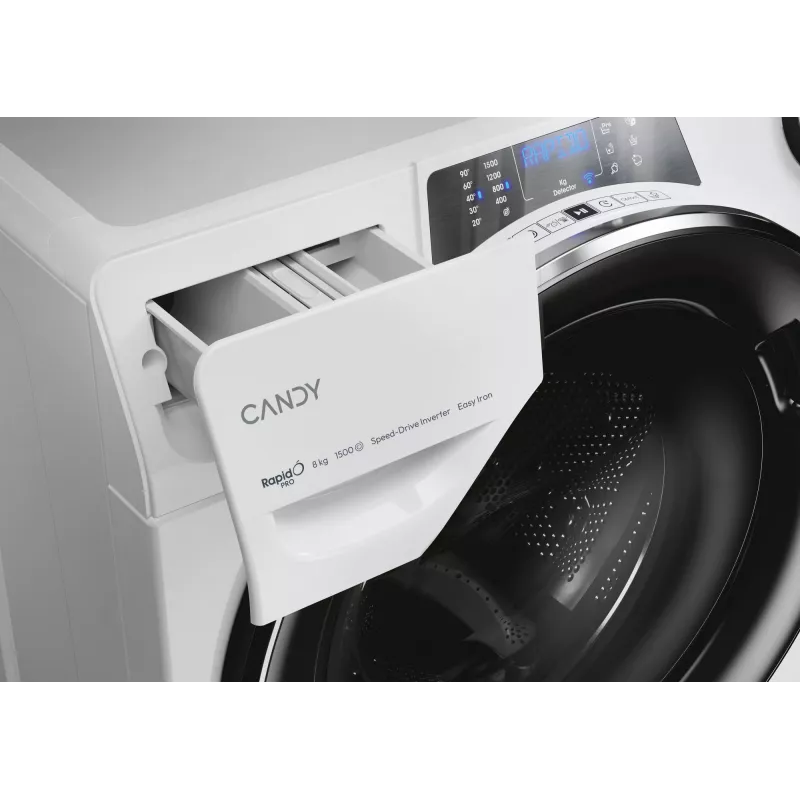 Máquina de lavar roupa Candy RapidÓ PRO RP 586BWMBC/1-S de carregamento frontal 8 kg 1500 rpm branco