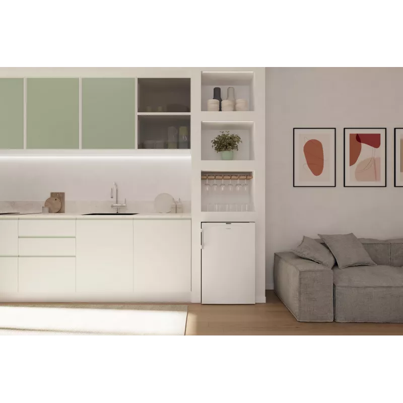 Congelador Candy CNUQ2L58EWH de instalação livre 90 L branco
