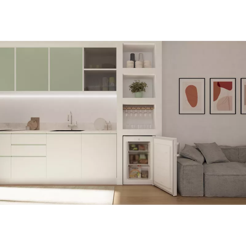 Congelador Candy CNUQ2L58EWH de instalação livre 90 L branco