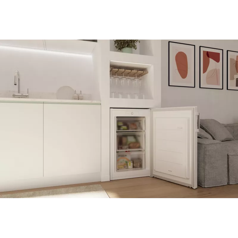 Congelador Candy CNUQ2L58EWH de instalação livre 90 L branco