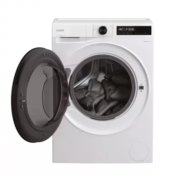 Máquina de lavar e secar roupa Candy BWR 485SBL6-S de instalação livre carregamento frontal branco