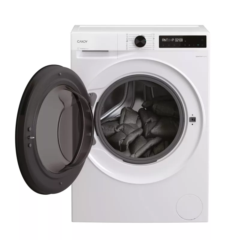 Máquina de lavar e secar roupa Candy BWR 485SBL6-S de instalação livre carregamento frontal branco