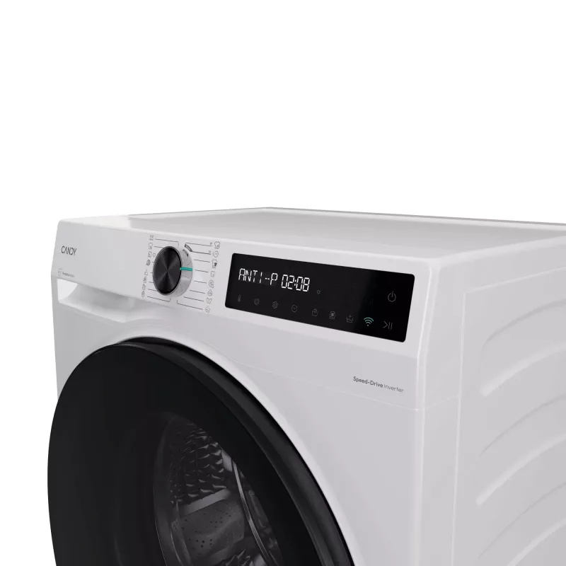 Máquina de lavar e secar roupa Candy BWR 485SBL6-S de instalação livre carregamento frontal branco