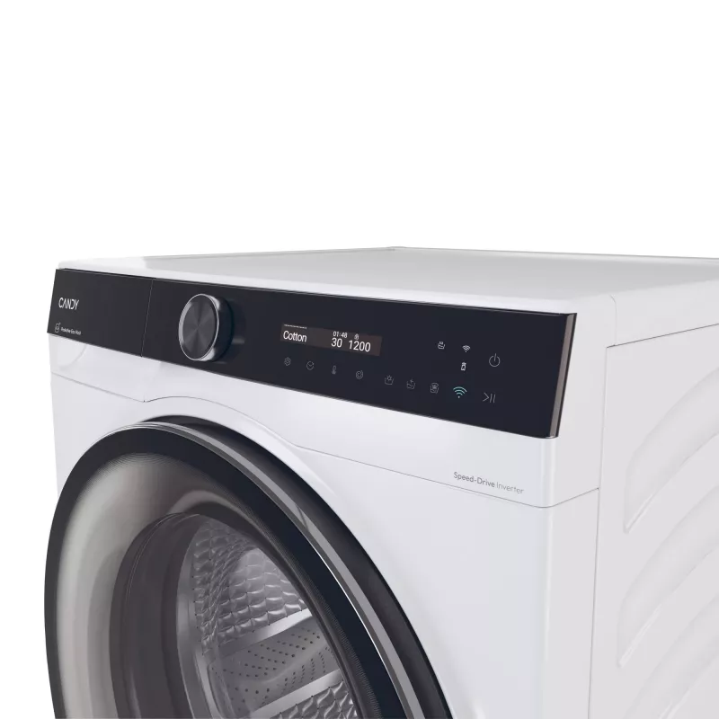 Máquina de lavar e secar roupa Candy BWS 485SB8-S de instalação livre carregamento frontal branco