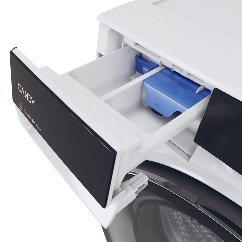 Máquina de lavar e secar roupa Candy BWS 485SB8-S de instalação livre carregamento frontal branco