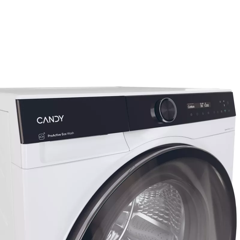Máquina de lavar e secar roupa Candy BWS 485SB8-S de instalação livre carregamento frontal branco