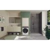 Máquina de lavar e secar roupa Candy BWS 485SB8-S de instalação livre carregamento frontal branco