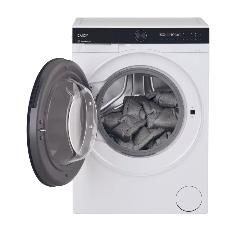 Máquina de lavar roupa Candy BS 49B9-S de carregamento frontal 9 kg 1400 rpm preto, branco