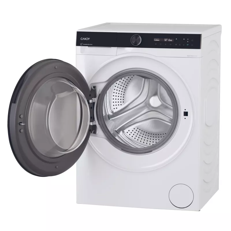 Máquina de lavar roupa Candy BS 49B9-S de carregamento frontal 9 kg 1400 rpm preto, branco