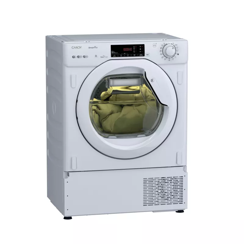Máquina de secar roupa com bomba de calor Candy BCTD H7A2TE-S encastrável carregamento frontal 7 kg