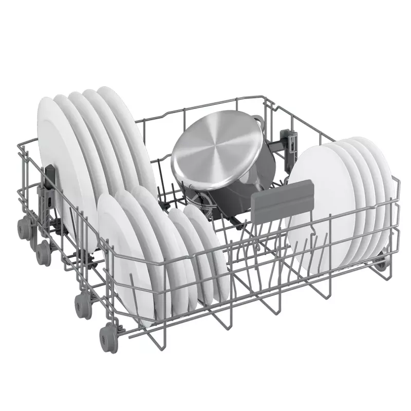 Máquina de lavar louça de instalação livre BEKO BDFN26530X, tamanho grande 60 cm, 15 conjuntos de louça, 44 dB, 6 programas