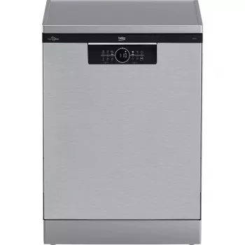Máquina de lavar louça de instalação livre BEKO BDFN26530X, tamanho grande 60 cm, 15 conjuntos de louça, 44 dB, 6 programas