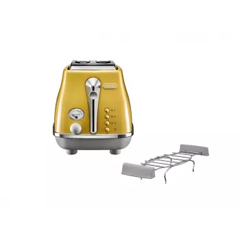 De’Longhi Icona Capitals 2 fatia(s) 900 W Amarelo
