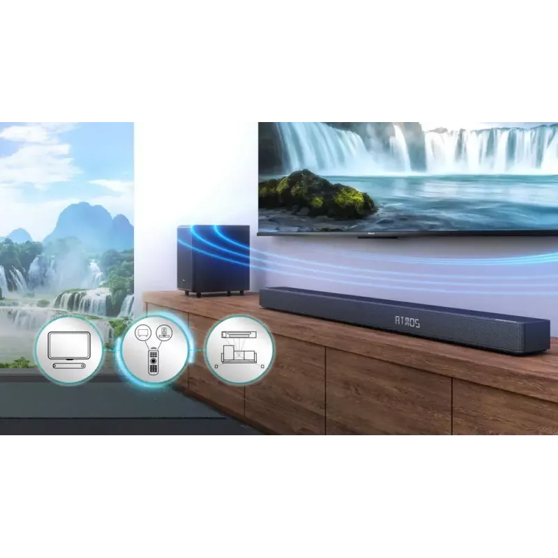 Barra de som Hisense AX3120G 3.1.2 canais 360W RMS