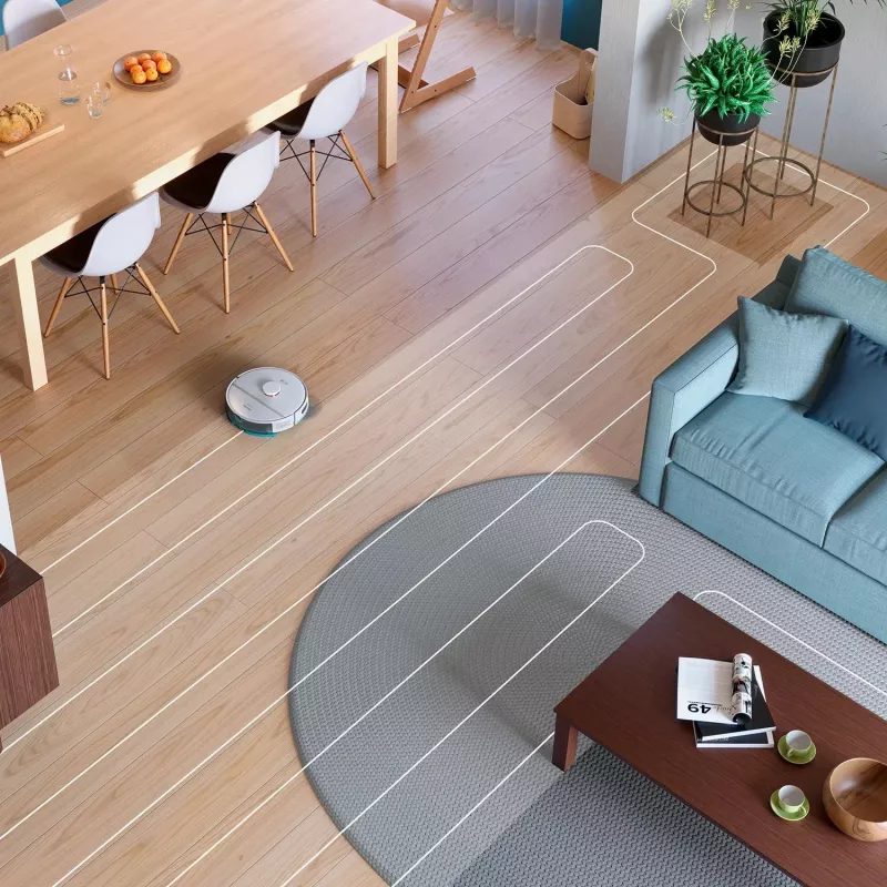 Aspirador robô Philips XU2100/20 — navegação LDS redonda, 2700 Pa de potência de aspiração, 130 min de autonomia, estação de base com esvaziamento automático, saco de pó da base de 3 L, depósito de pó de 0,38 L, Li-Ion 2600 mAh