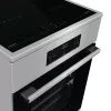 Gorenje GEIT5C61XPG fogão elétrico de instalação livre com placa de indução, 4 zonas, forno de 70 l, limpeza catalítica, 50 cm, aço inoxidável