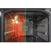 Gorenje GEIT5C61XPG fogão elétrico de instalação livre com placa de indução, 4 zonas, forno de 70 l, limpeza catalítica, 50 cm, aço inoxidável