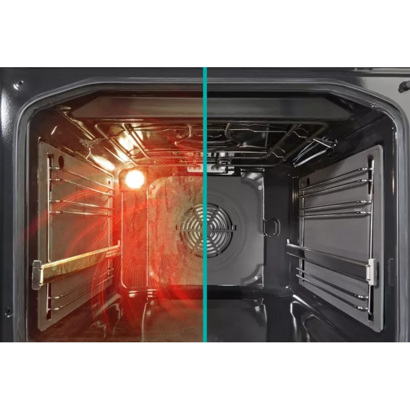 Gorenje GEIT5C61XPG fogão elétrico de instalação livre com placa de indução, 4 zonas, forno de 70 l, limpeza catalítica, 50 cm, aço inoxidável