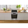 Gorenje GEIT5C61XPG fogão elétrico de instalação livre com placa de indução, 4 zonas, forno de 70 l, limpeza catalítica, 50 cm, aço inoxidável