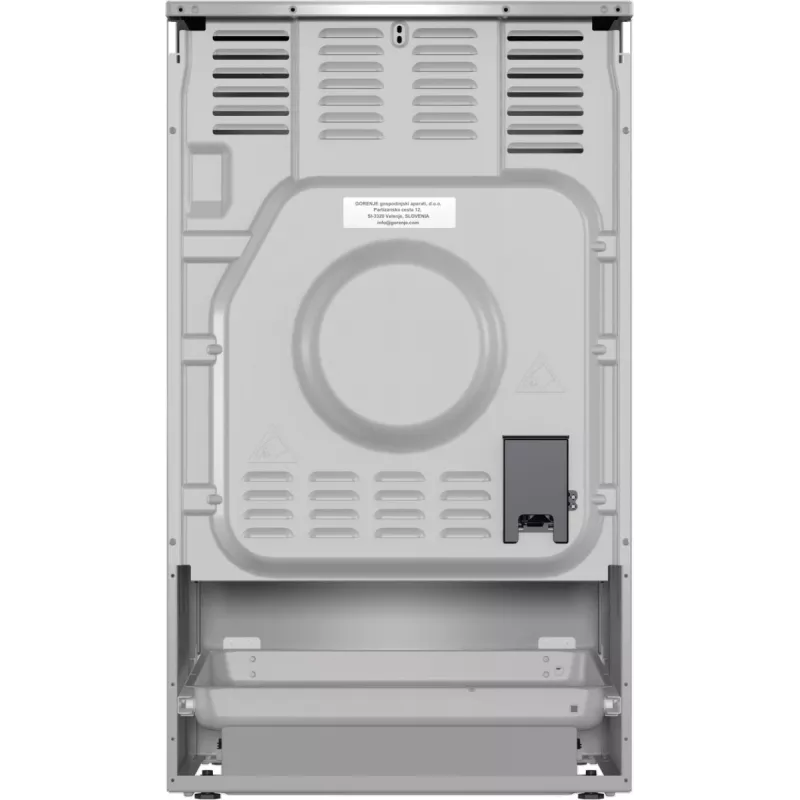 Gorenje GEIT5C61XPG fogão elétrico de instalação livre com placa de indução, 4 zonas, forno de 70 l, limpeza catalítica, 50 cm, aço inoxidável