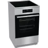 Gorenje GEIT5C61XPG fogão elétrico de instalação livre com placa de indução, 4 zonas, forno de 70 l, limpeza catalítica, 50 cm, aço inoxidável