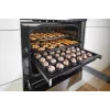 Gorenje GEIT5C61XPG fogão elétrico de instalação livre com placa de indução, 4 zonas, forno de 70 l, limpeza catalítica, 50 cm, aço inoxidável