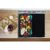 Gorenje GEIT5C61XPG fogão elétrico de instalação livre com placa de indução, 4 zonas, forno de 70 l, limpeza catalítica, 50 cm, aço inoxidável