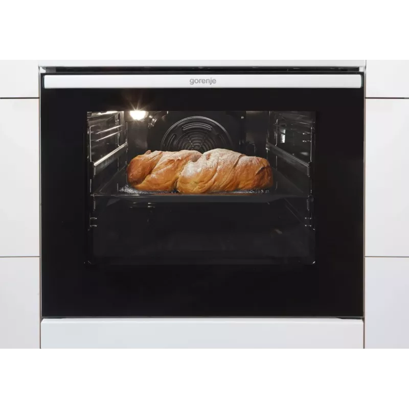 Gorenje GEIT5C61XPG fogão elétrico de instalação livre com placa de indução, 4 zonas, forno de 70 l, limpeza catalítica, 50 cm, aço inoxidável