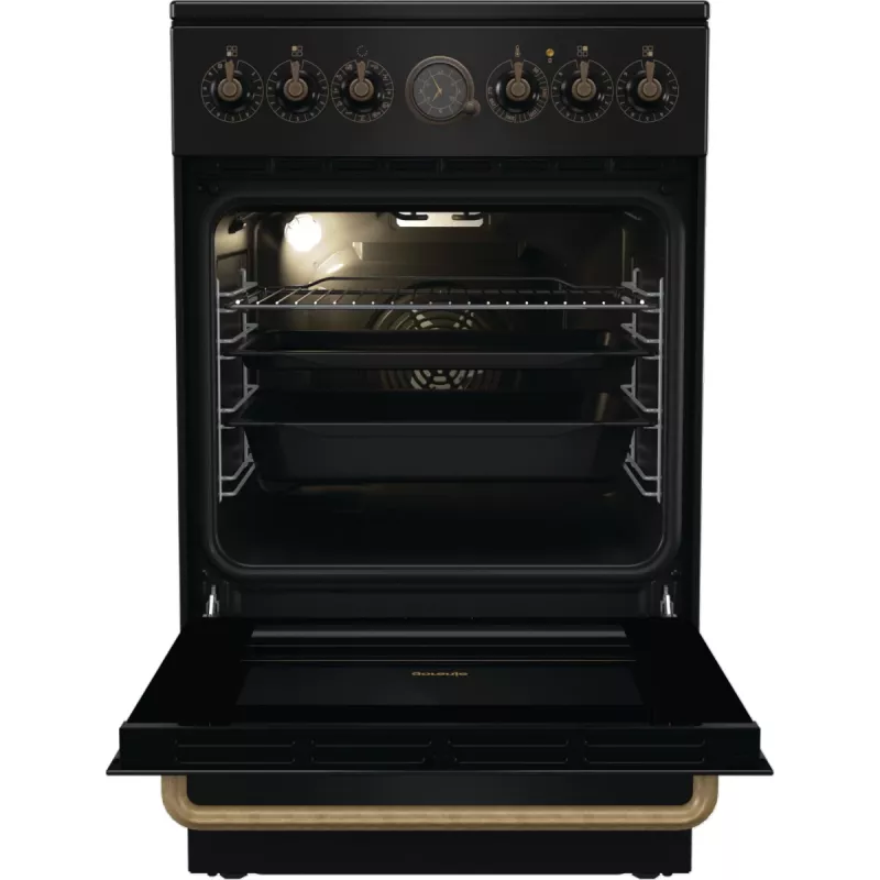 Gorenje GECS5B70CLB Fogão independente Placa vitrocerâmica elétrica Preto